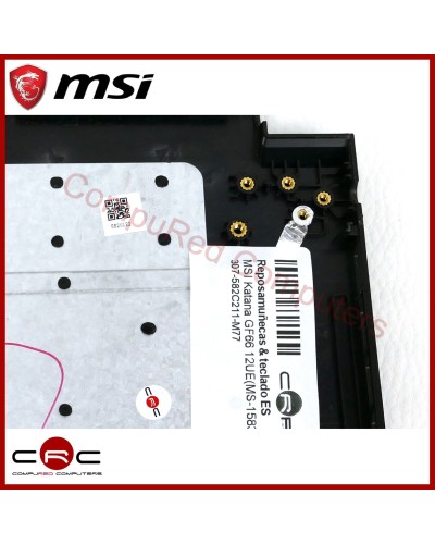 Palmrest & keyboard spanish ES MSI Katana GF66 12UE(MS-1583)