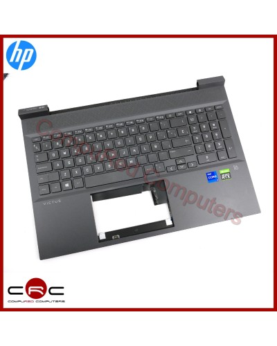 Oberes Gehäuse Tastatur ES HP Victus 16-d 16-e Serie