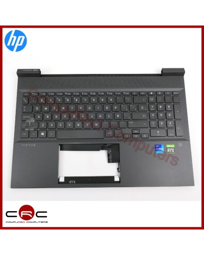 Oberes Gehäuse Tastatur ES HP Victus 16-d 16-e Serie
