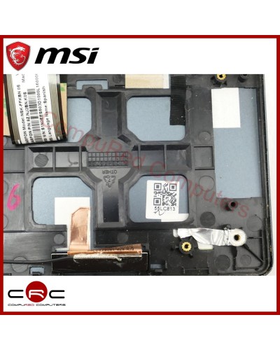 Palmrest & keyboard ES MSI Modern 15 A5M