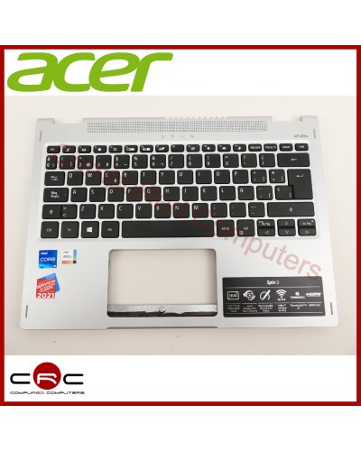 Reposamuñecas & teclado ES Acer Spin 3 SP313-51N