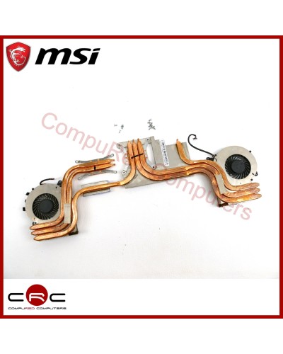 Disipador & ventiladores MSI GE62 GL62 GP62 GV62 PE60 PE62 (MS-16J9)