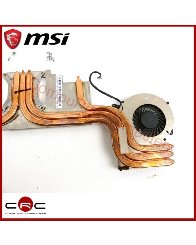 Disipador & ventiladores MSI GE62 GL62 GP62 GV62 PE60 PE62 (MS-16J9)
