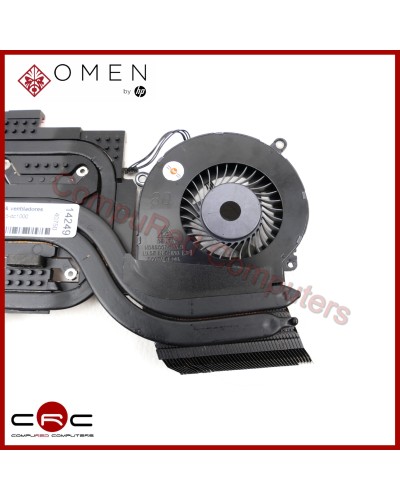 Disipador & ventiladores HP Omen 15-dc1000 15-dc1016 15-dc1036