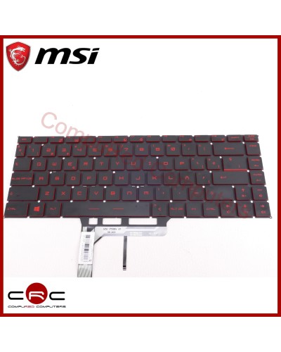 Teclado ES retroiluminado MSI GF63 8RD GF63 Thin