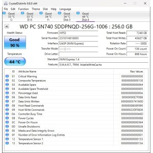 Western Digital PC SN740 256GB SSD | CRParts