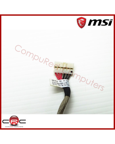 DC Jack MSI GE62 GE72 GF62 GF72 GL62 GL72 GP62 GP72 GV62 GV72 PE60 PE62