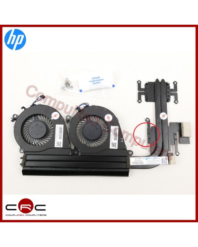 Kühlkörper mit Ventilatoren HP Pavilion 15-bc401ns