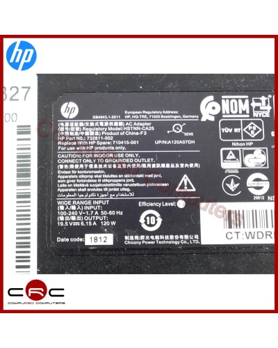 Cargador 120W Original HP Blue Tip